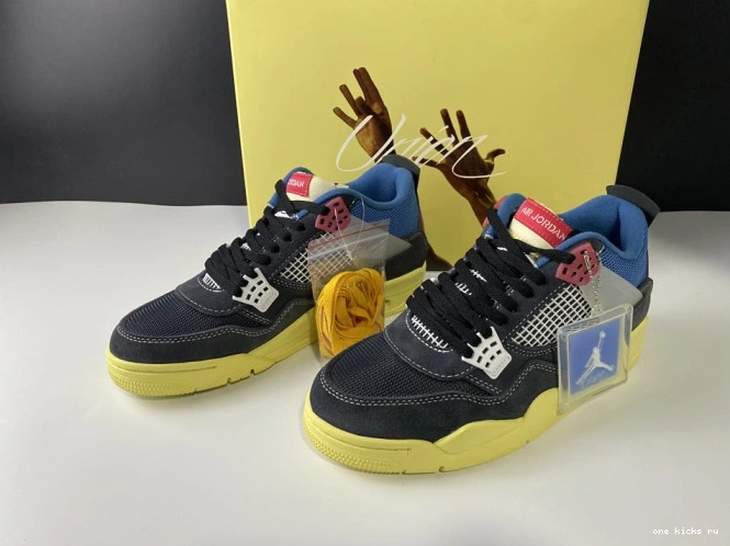 Rep Onekick JORDAN NOIR UNION AIR OFF DC9533-001 RETRO 4 0603